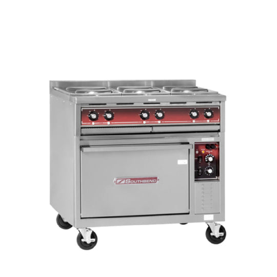 Southbend SE36A-BBB_208/60/3 36 Inch Electric Heavy Duty Range with 6 Hotplates