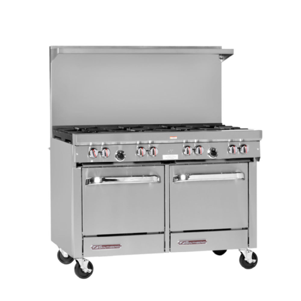 Southbend S48EE 48 Inch Gas Restaurant Range with 8 Burners 294000 BTU Liquid Propane