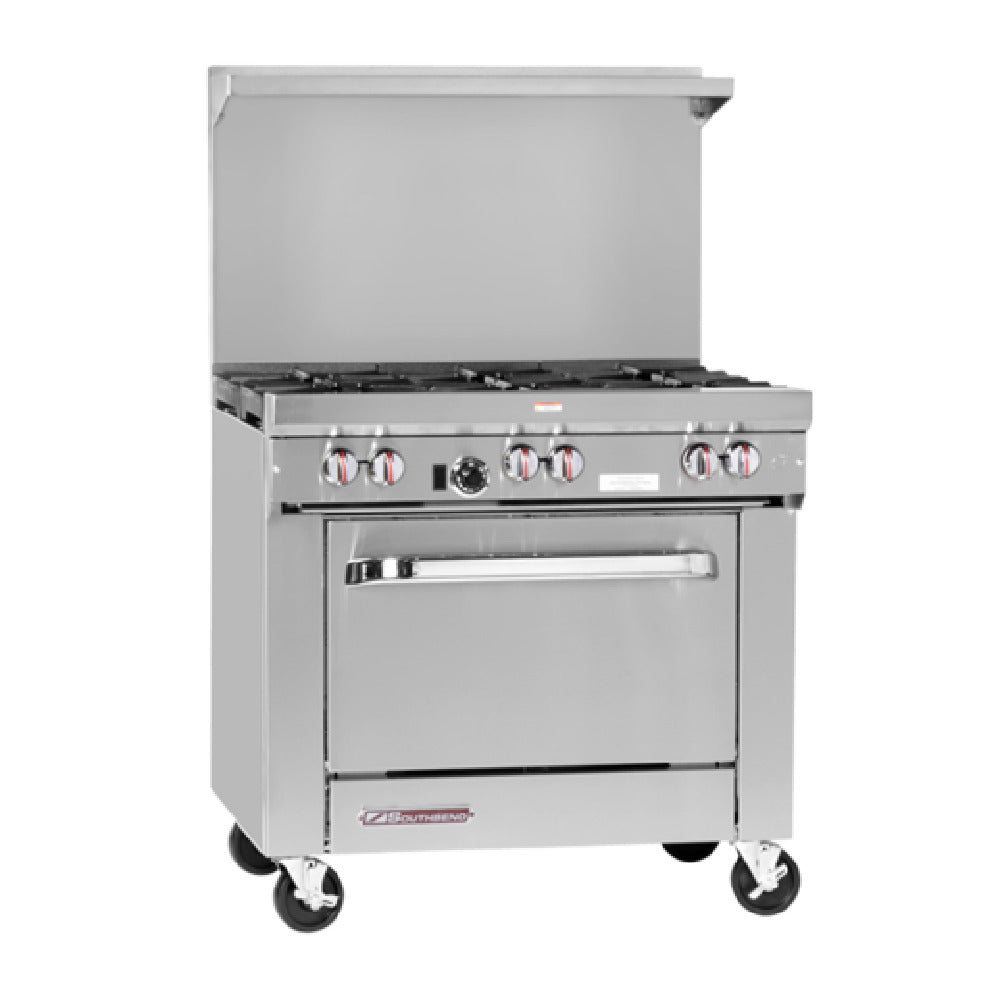Southbend S36C-3G 36 Inch Gas Restaurant Range with Griddle 64000 BTU Natural Gas