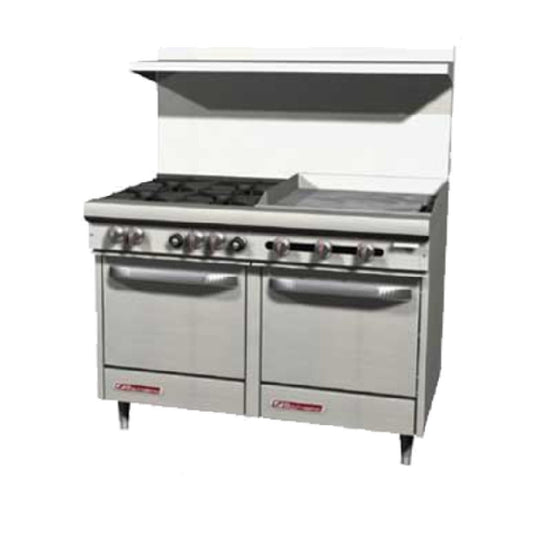 Southbend S48EE-3GR 48 Inch Gas Range with 2 Open Burners and Griddle Natural Gas