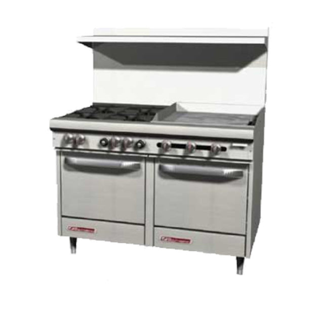 Southbend S48DC-2GR 48 Inch Gas Range with 4 Burners and Griddle Natural Gas