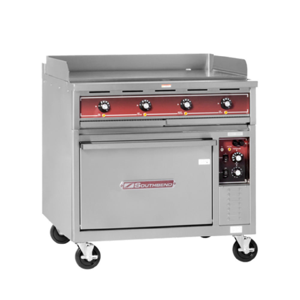 Southbend SE36D-TTB_208/60/3 36 Inch Electric Heavy Duty Range with Oven and Griddle