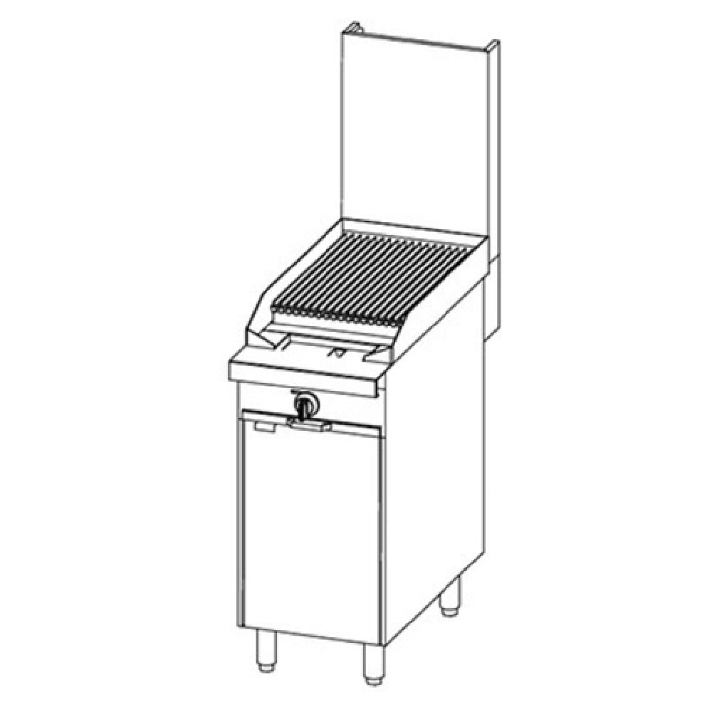Southbend P16C-C 16 Inch Gas Range with Charbroiler 40000 BTU Liquid Propane