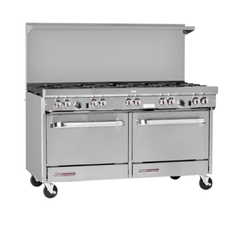 Southbend S60AA-3TL Gas 60 Inch Restaurant Range with 2 Ovens and 4 Burners Liquid Propane