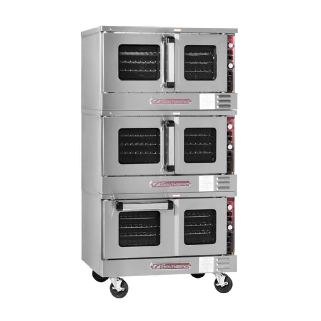 Southbend TVES/30SC_208/60/1 36 Inch Electric Convection Oven Low-profile Triple-deck