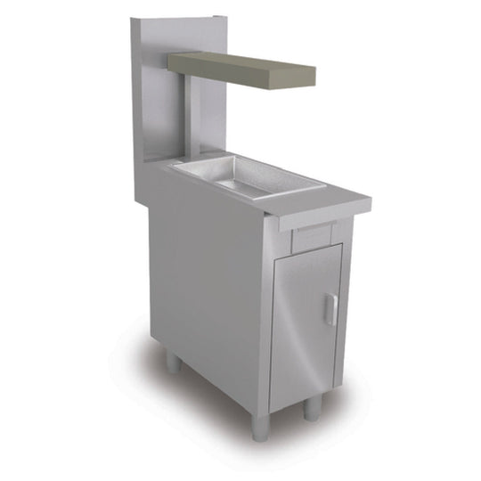 Southbend P16C-DC 16 Inch Fryer Drain Cabinet Heavy Duty All Stainless Steel Liquid Propane