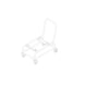 Optional 20 Inch Moveable Cart with Locking Casters, Hobart HBR300-STAND