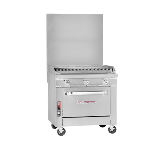 Southbend P18C-C 18 Inch Gas Range with Charbroiler 48000 BTU Natural Gas