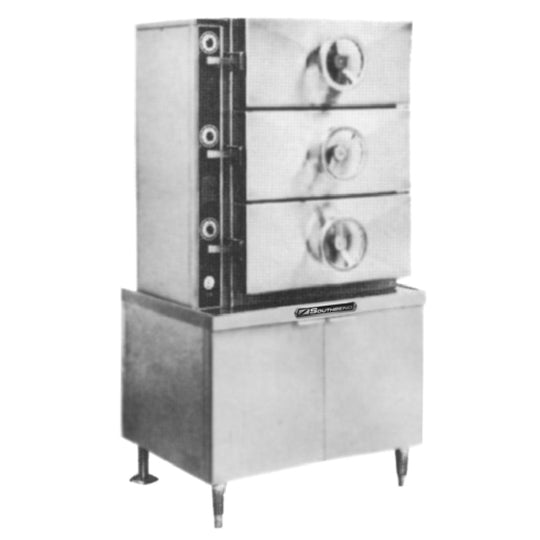 Southbend SC-2S Pressure Steamer Steam Coil Heated Boiler 2 Compartments