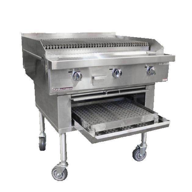 Southbend P60W-CCCCC 60 Inch Gas Charbroiler with Cast Iron Grates 160000 BTU Natural Gas