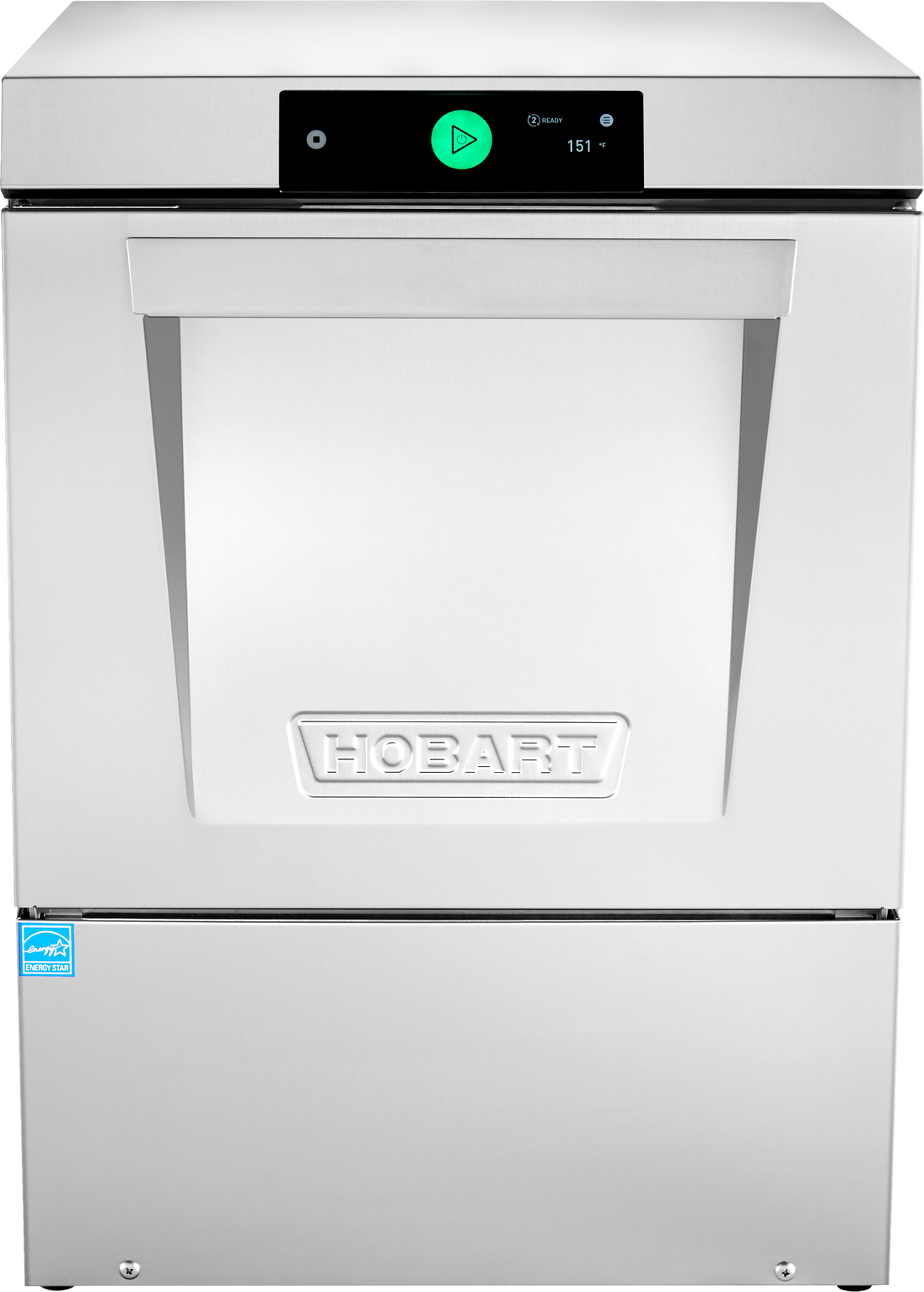 Hobart LXNH-2 23 Inch Stainless Steel High Temperature Sanitizing Dishwasher with 17 Inch Door Opening
