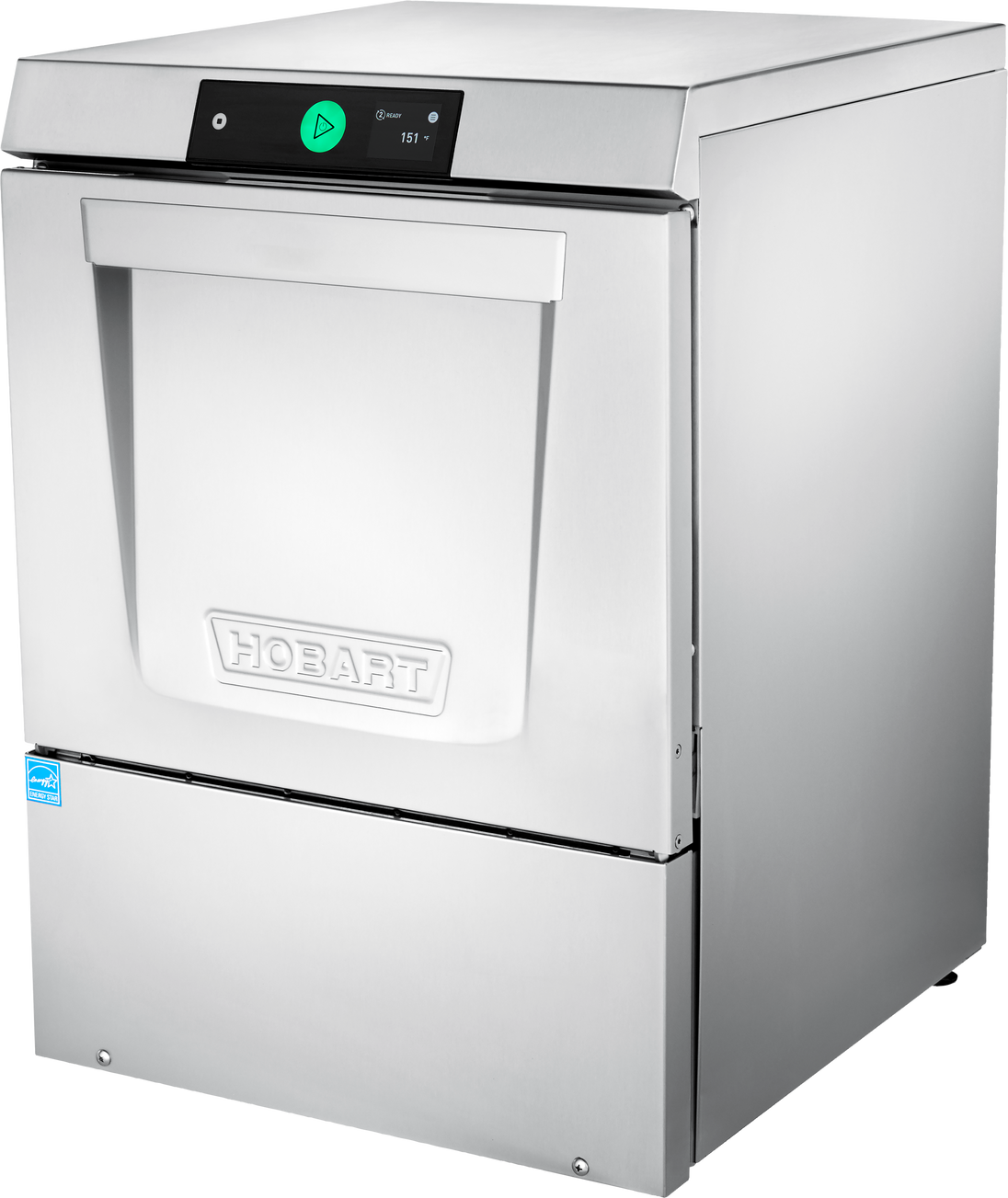 Hobart LXNH-2 23 Inch Stainless Steel High Temperature Sanitizing Dishwasher with 17 Inch Door Opening