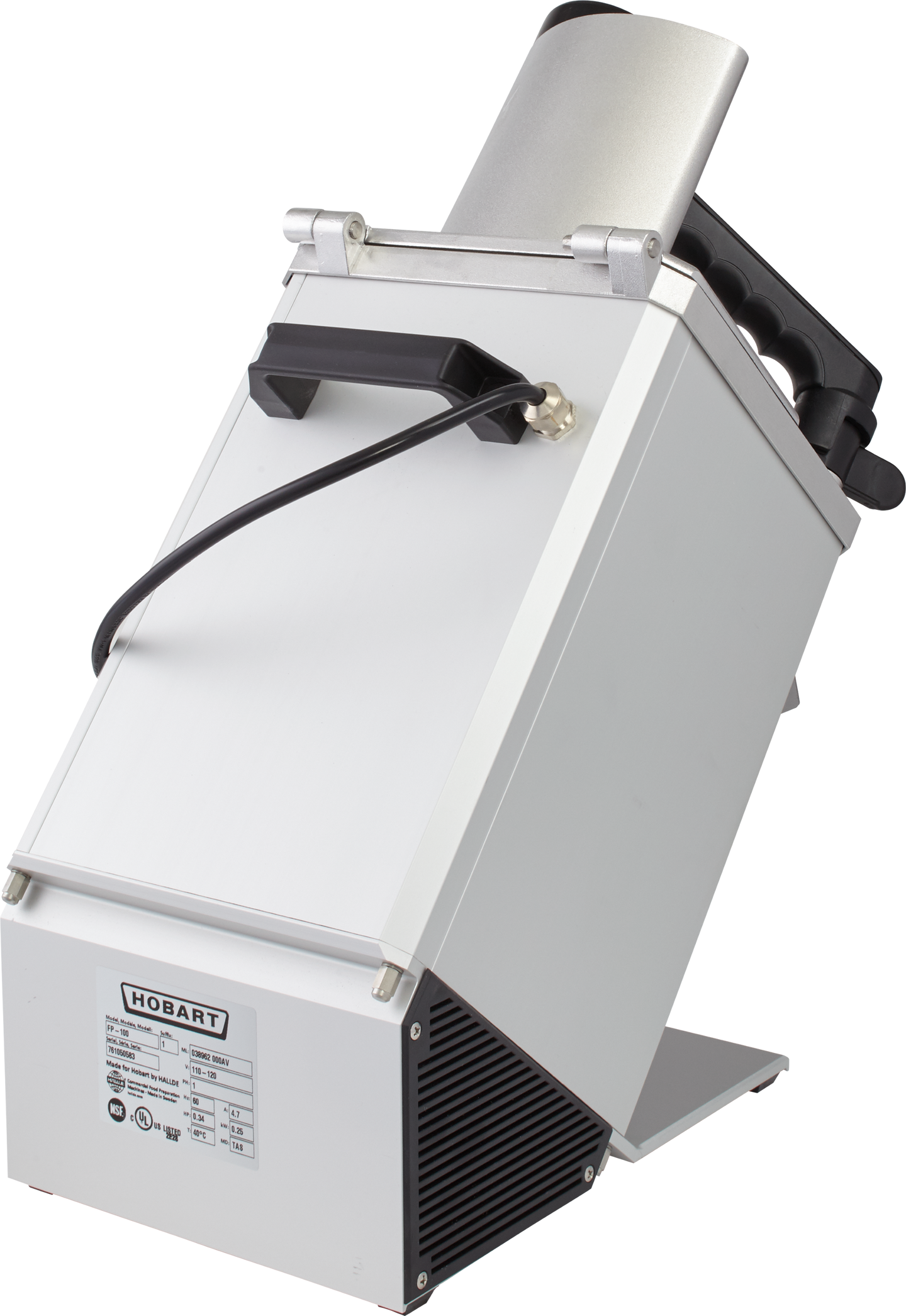 Hobart FP100-1 8 Inch Food Processor Unit Only Angled Continuous Feed Design