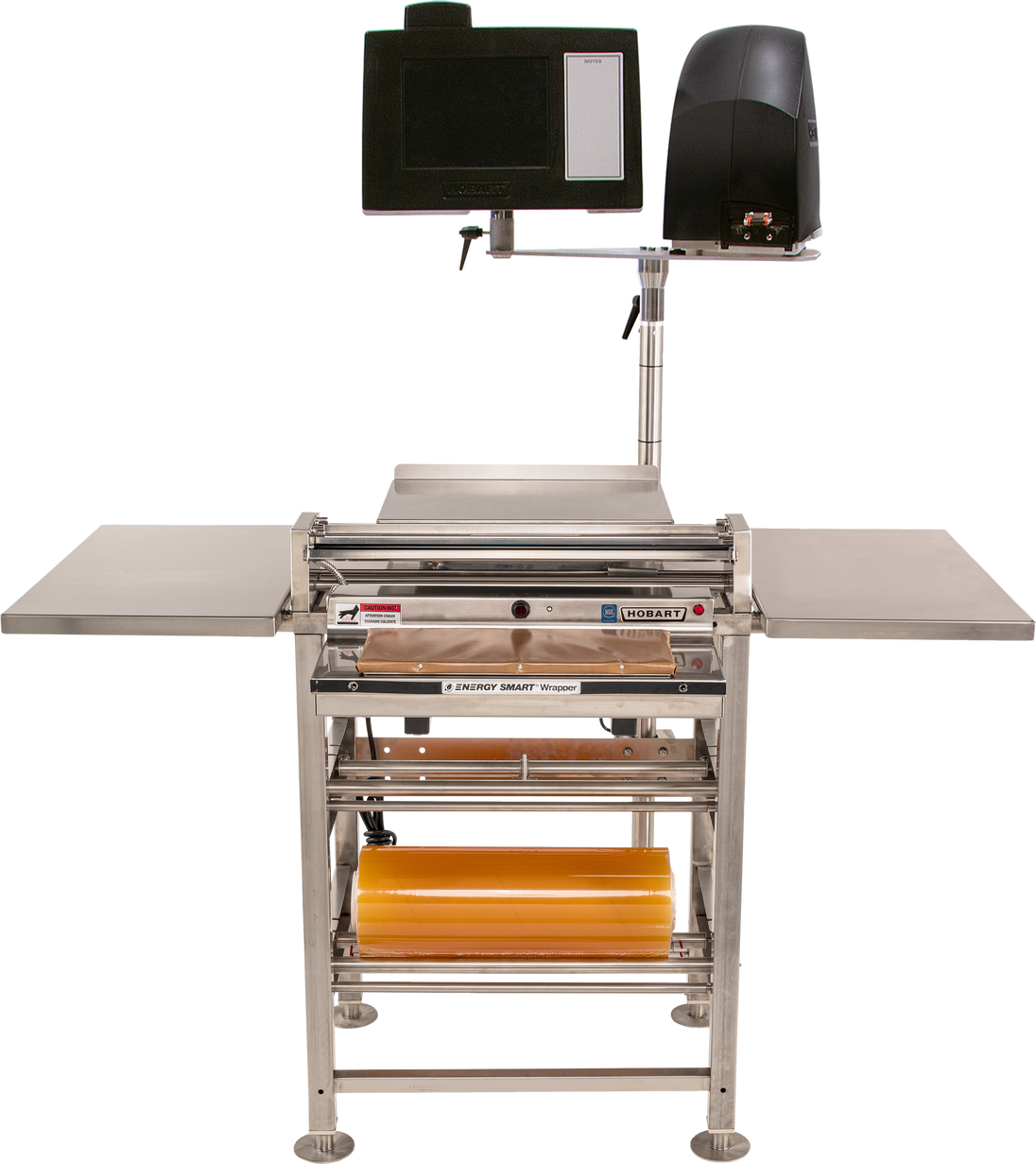 Hobart HWS-4-ES 53 Inch Energy Smart Wrap Station with Heated Seal Plate