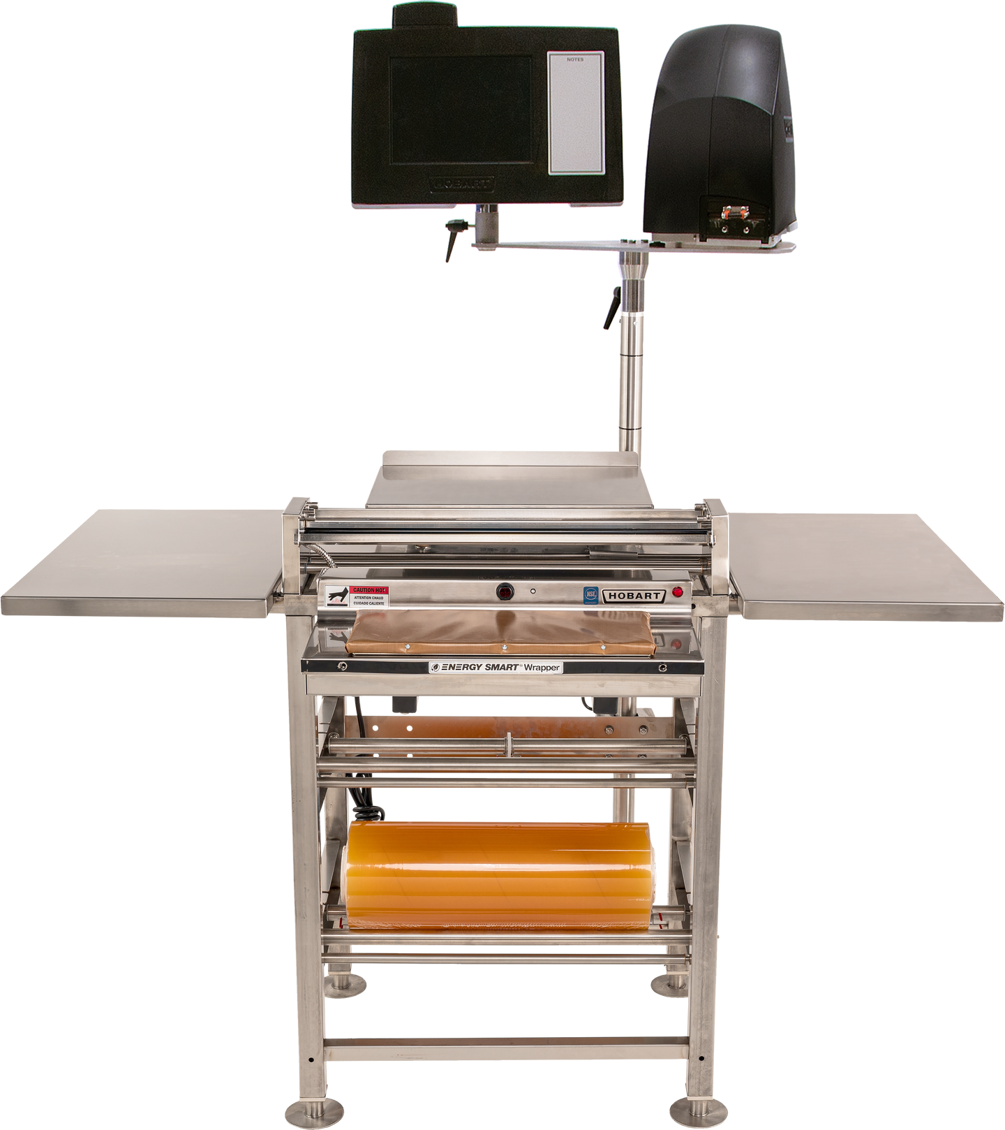 Hobart HWS-4-ES 53 Inch Energy Smart Wrap Station with Heated Seal Plate