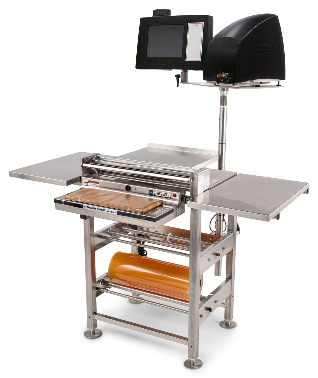 Hobart HWS-4-ES 53 Inch Energy Smart Wrap Station with Heated Seal Plate