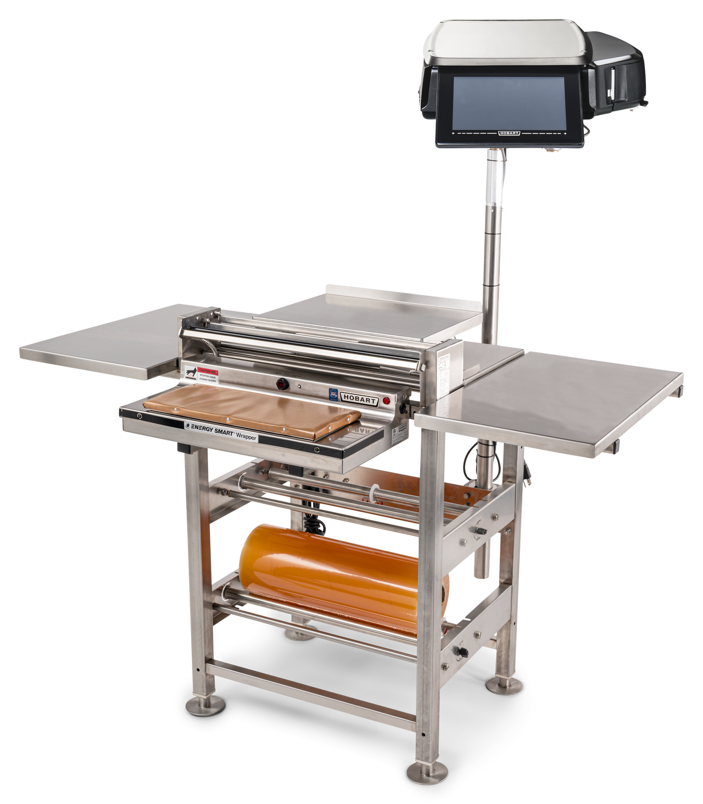 Hobart HWS-4-ES 53 Inch Energy Smart Wrap Station with Heated Seal Plate