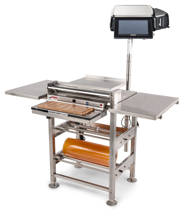 Hobart HWS-4-ES 53 Inch Energy Smart Wrap Station with Heated Seal Plate