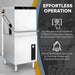 Hobart CDL-1 25 Inch Door Type Dishwasher Chemical Sanitizing Stainless Steel