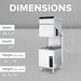 Hobart CDL-1 25 Inch Door Type Dishwasher Chemical Sanitizing Stainless Steel
