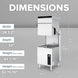 Hobart CDL-1 25 Inch Door Type Dishwasher Chemical Sanitizing Stainless Steel
