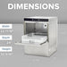 Hobart CUH-1 22 11/16 Inch Undercounter Dishwasher High Temperature Sanitizing