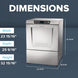 Hobart LXNR-2L 23 Inch Dishwasher Undercounter With Two-Level Racking
