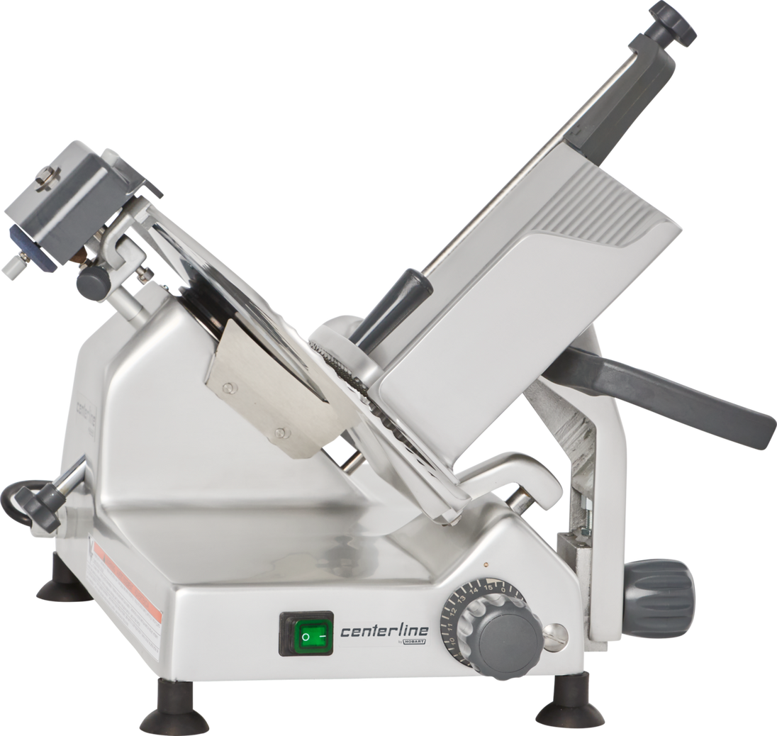 Hobart EDGE12-11 12 Inch Carbon Steel Knife Manual Food Slicer Stainless Steel and Aluminum