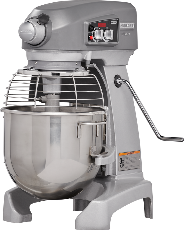 Hobart HL200-1STD 20 Quart Electric Bench Mixer with Bowl Beater Whip Spiral Dough Arm