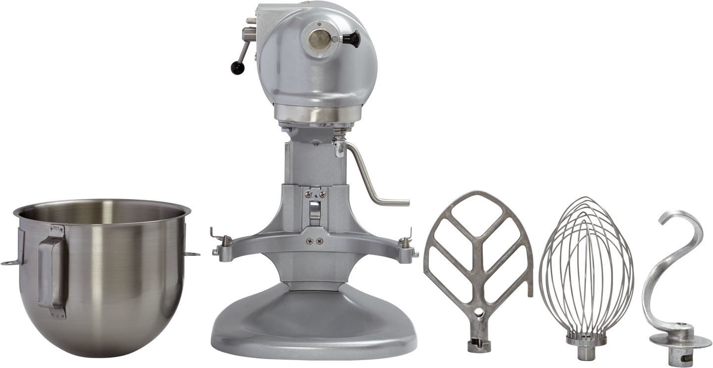 Hobart N50-60 5 Quart Electric Mixer with Bowl and Aluminum Beater Whip