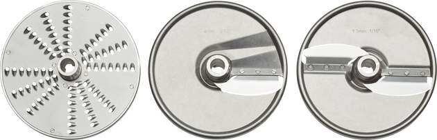 Optional 3 Packs Stainless Steel Slicing Disc Set with Wall Rack For FP100 Series, Hobart PLATE-3PACK-SS