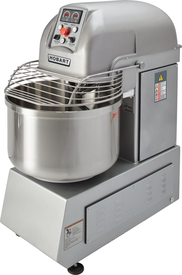 Hobart HSL130-1 Spiral Mixer 25 Inch Stainless Steel 130 Pound Capacity with Bowl and Dough Hook