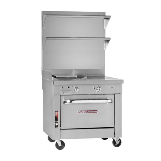 Southbend P18N-F 18 Inch Platinum Heavy Duty Range Gas 35000 BTU with French hot top Liquid Propane