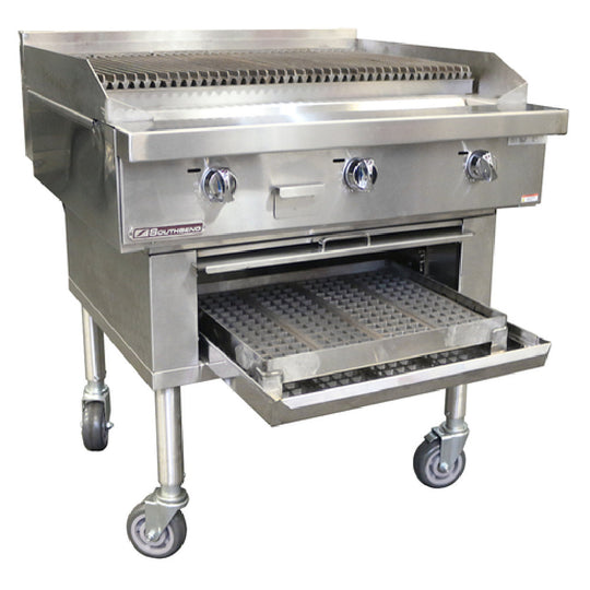 Southbend P36W-CCC 36 Inch Gas Charbroiler with Cast Iron Grates 96000 BTU Liquid Propane