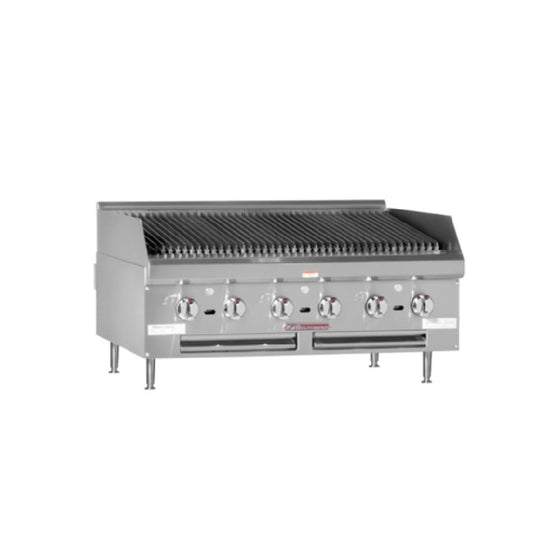 Southbend HDC-36 36 Inch Charbroiler Gas Countertop 120000 BTU with Cast Iron Radiants Liquid Propane