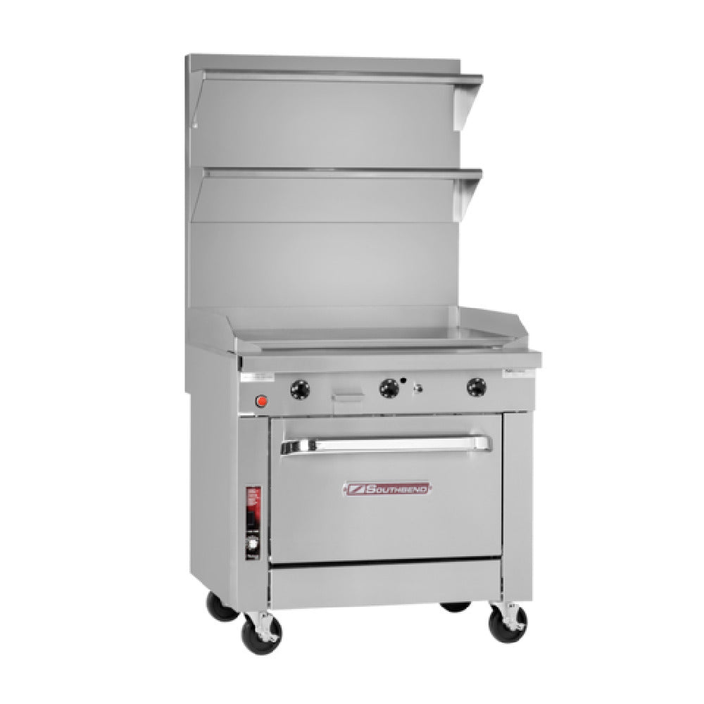 Southbend P36D-TTT 36 Inch Gas Range Griddle with Standard Oven 141000 BTU Natural Gas