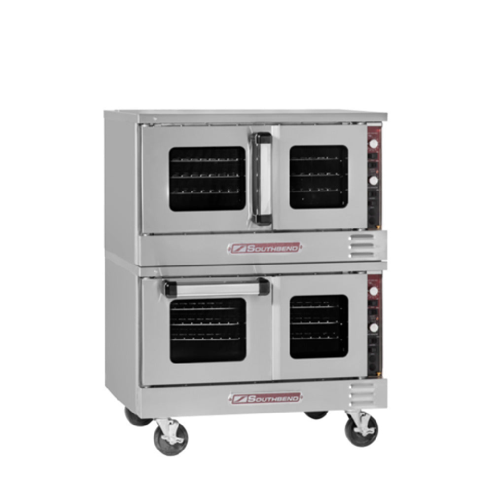 Southbend TVES/20SC_208/60/1 36 Inch Electric Convection Oven with Low-profile Double-deck