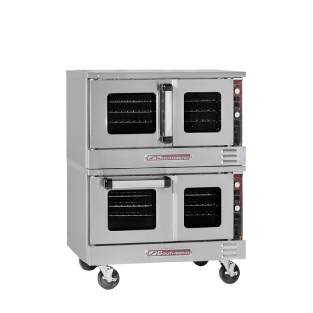 Southbend TVES/20SC_240/60/1 36 Inch Electric Convection Oven Double-deck Porcelain and Stainless Steel