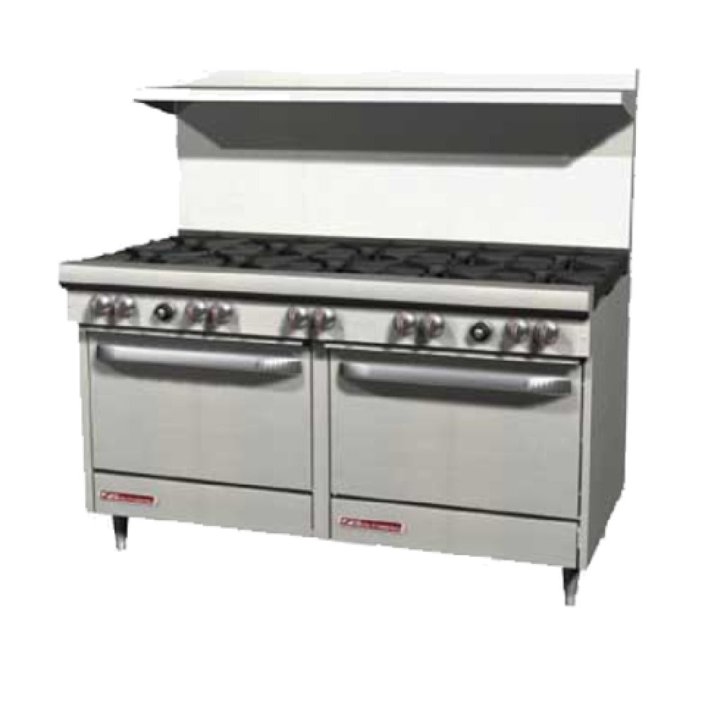 Southbend S60AA 60 Inch Gas Range with 10 28000 BTU Burners and 2 Ovens Liquid Propane