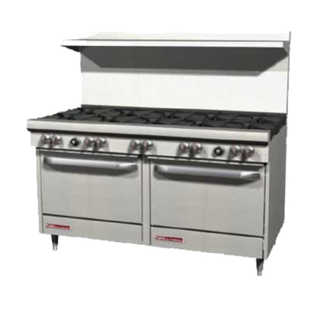 Southbend S60AA 60 Inch Gas Range with 10 28000 BTU Burners and 2 Ovens Liquid Propane