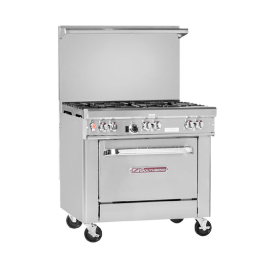 Southbend H4361D-2GR 36 Inch Gas Electric Restaurant Range with 2 Burners 114000 BTU Liquid Propane
