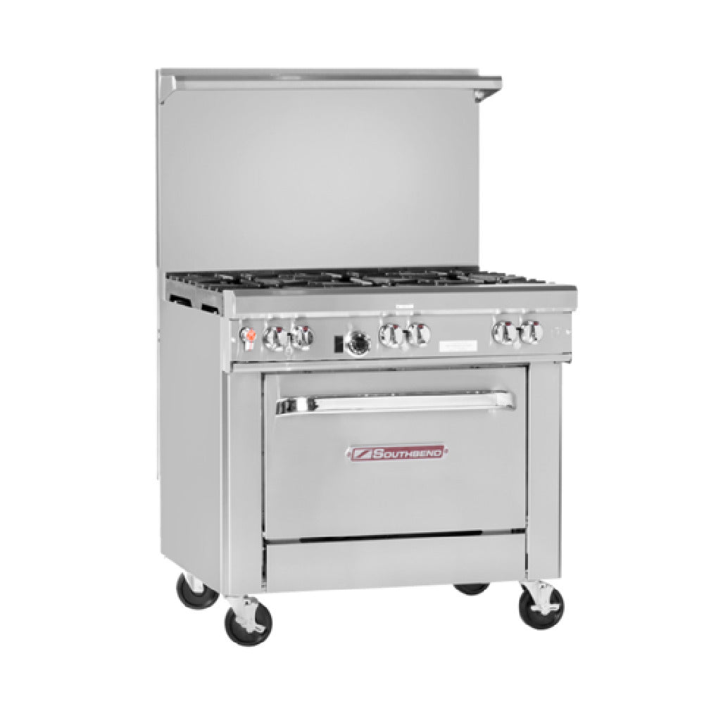 Southbend 4362C-2CR 36 Inch Gas Range with 2 Burner 118000 BTU and Charbroiler Liquid Propane